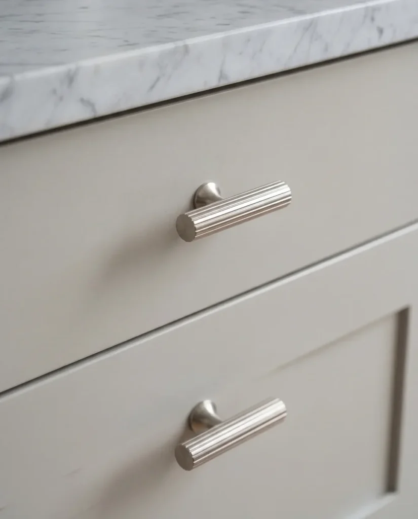 Brass Hardware in a White Kitchen: Three Approaches